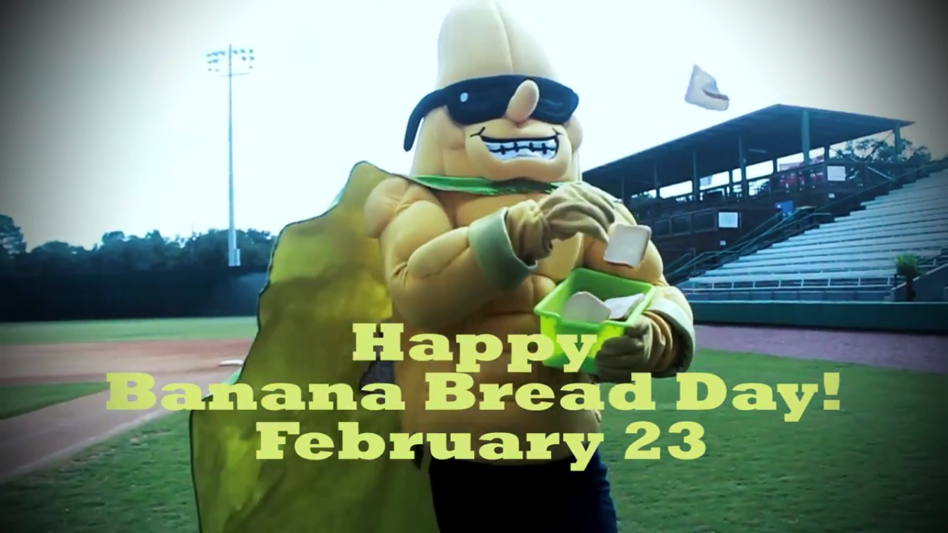 National Banana Bread Day The Savannah Bananas