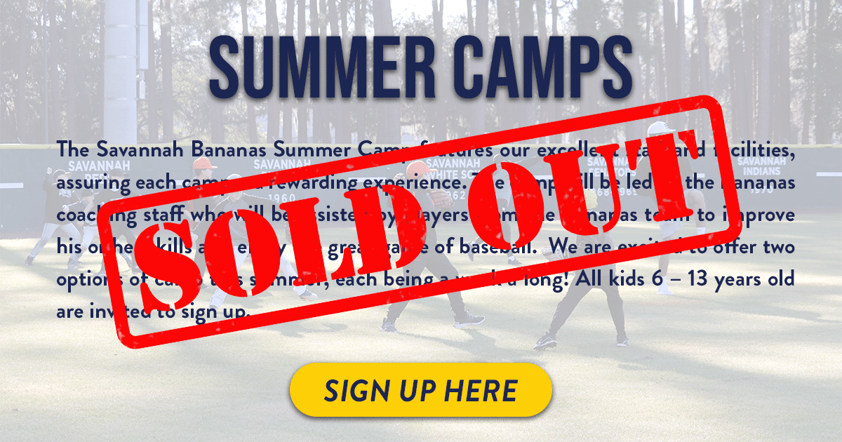 Youth Camps The Savannah Bananas
