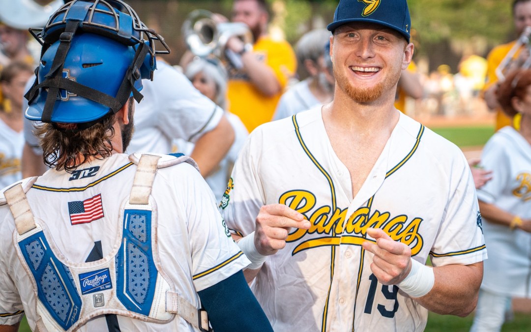 Baby, You’re a Firework. Bananas Bang Another Win. A Recap with Song Lyrics.