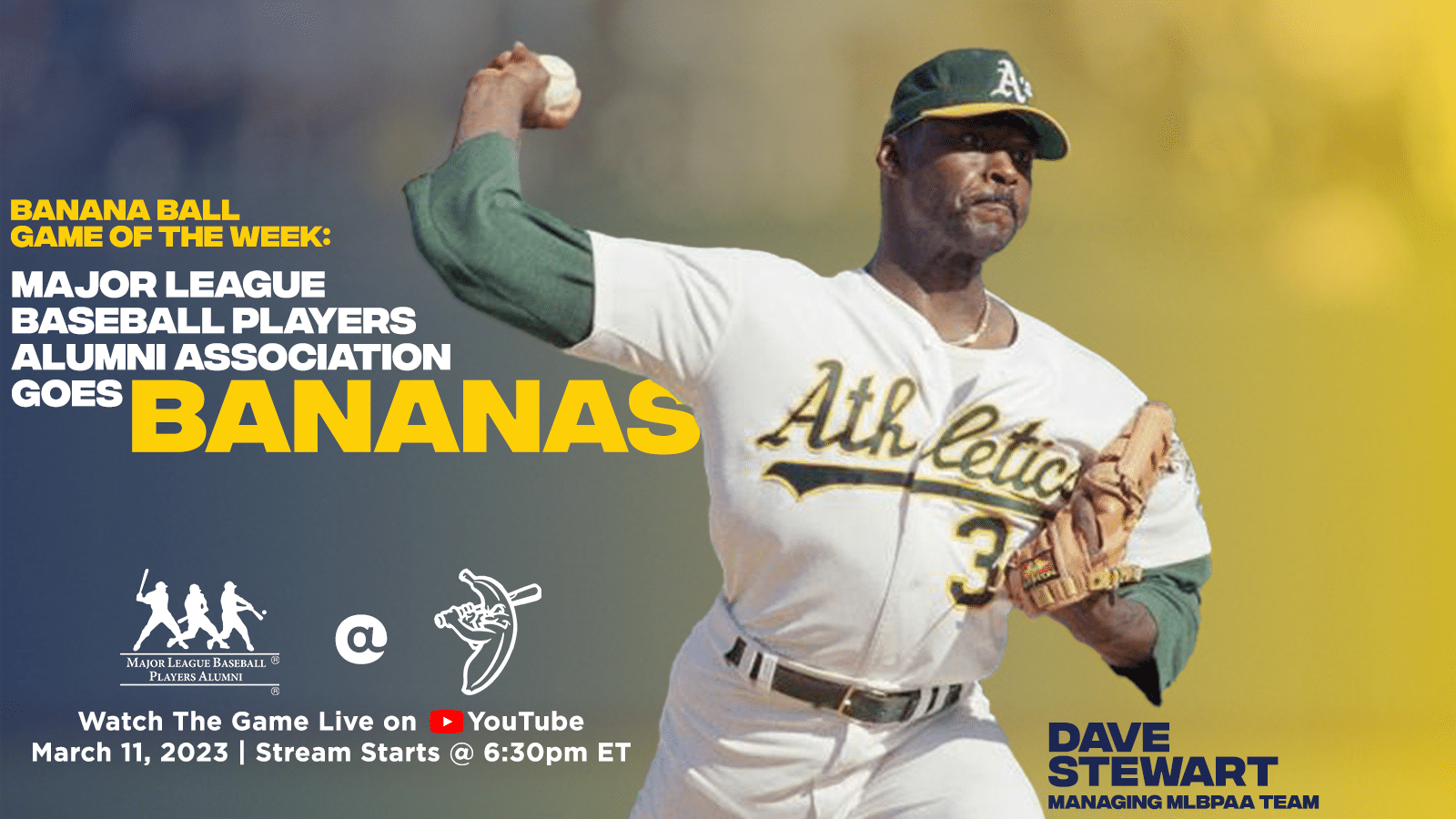 Game of the Week: MLB Players Alumni Association Challenges the Bananas -  The Savannah Bananas