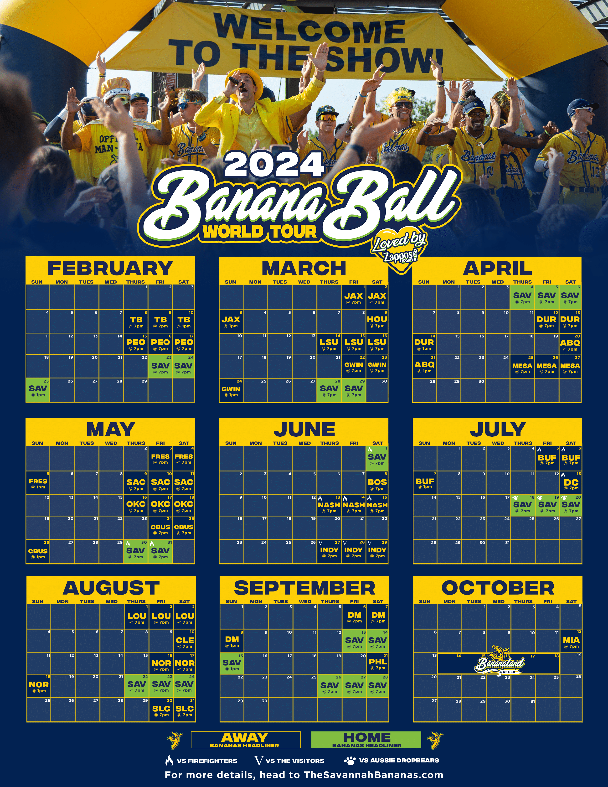 Banana Ball Baseball Schedule 2024 Nicol Anabelle